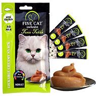 Fine Cat Exclusive krémová desiata pre mačky tuniak 4 × 15 g - Maškrty pre mačky