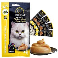Fine Cat Exclusive cream snack for cats chicken & shrimp 4 × 15 g - Cat Treats