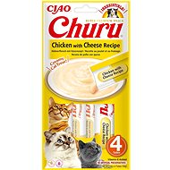 Ciao Churu Cat Chicken puree with cheese 4 × 14 g - Cat Treats