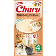 Ciao Churu Cat Chicken puree with salmon 4 × 14 g - Cat Treats