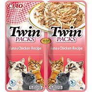 Ciao Churu Cat Twin Packs Tuna and chicken in broth 2 × 40 g - Cat Food Pouch