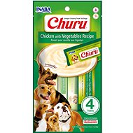 Inaba Churu Dog Chicken puree with vegetables 4 × 14 g - Dog Treats