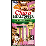 Inaba Churu Dog Meal Topper Cream topper with chicken and salmon 4 × 14 g - Dog Treats