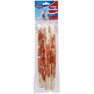 Trixie DentaFun buffalo skin treat wrapped with chicken rolls 28 cm 3 pcs - Dog Treats