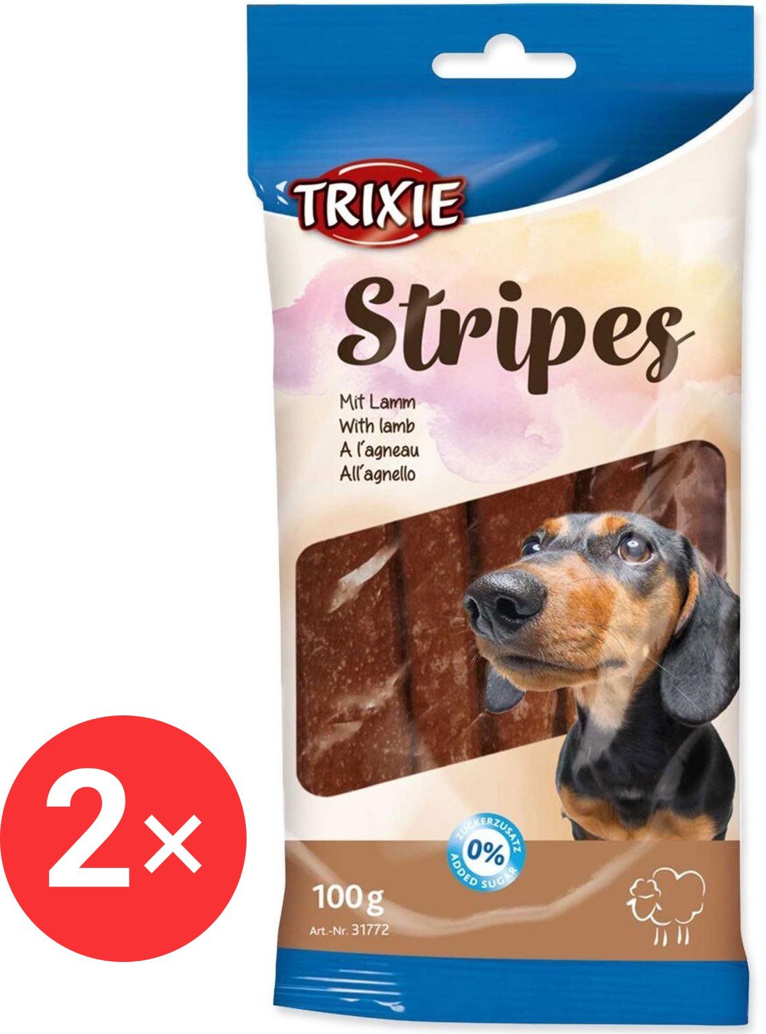 Trixie Delicacy lamb strips 2 × 100 g - Dog Treats
