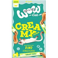 WOW Cat Licking Puree Creamy with Beef 5 × 15 g - Cat Treats