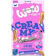 WOW Cat Licking Puree Creamy with Salmon 5 × 15 g - Cat Treats