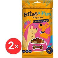 Akinu Bites&Fun Chicken Chips 2 × 85 g - Dog Treats