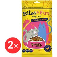 Akinu Bites&Fun Chicken pieces 2 × 60 g - Cat Treats