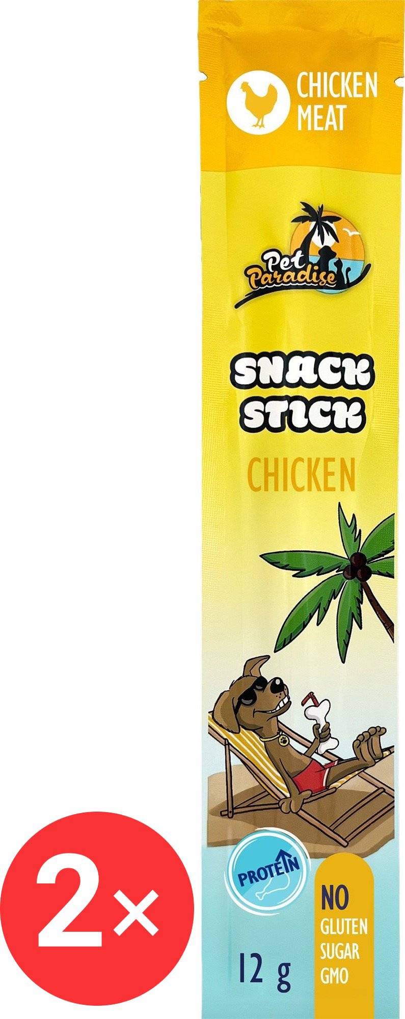 Pet Paradise Snack Stick Chicken 2 × 12 g - Dog Treats