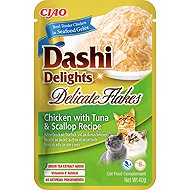 Ciao Dashi Delights Deli Flakes Chicken & Tuna & Scallops 40 g - Cat Food Pouch