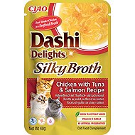 Ciao Dashi Delights Silky Broth Chicken & Tuna & Salmon 40 g - Cat Food Pouch