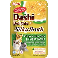 Ciao Dashi Delights Silky Broth Chicken & Tuna & Scallops 40 g - Cat Food Pouch