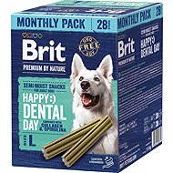 Brit Premium by Nature Dog Dental Bar L with collagen and spirulina, 28 pcs - Dog Treats