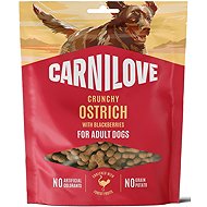 Carnilove Dog Crunchy Snack Ostrich with Blackberries 200 g - Dog Treats