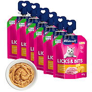Vitakraft Licks & Bits cheese and ham 6 × 60 g - Cat Treats