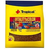 Tropical vitality&color granules 1kg krmivo s vyfarbujúcim a vitalizujícím účinkem - Aquarium Fish Food