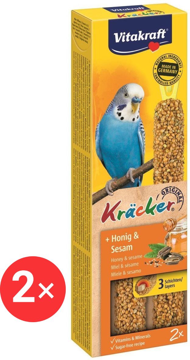 Vitakraft Kracker andulka honey + sesame 2 × 2 pcs - Birds Treats