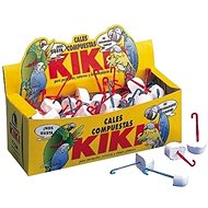 Kiki calcium block mineral cube with plastic holder for hanging - Mineral Block for Birds