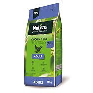 Nativia Adult - Chicken & Rice 15kg - Dog Kibble