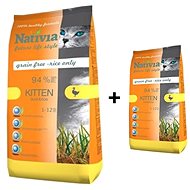 Nativia Kitten - Duck & Rice 10 + 1.5kg - Kibble for Kittens