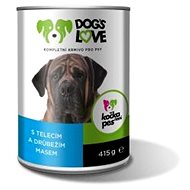 Dog´s Love veal with poultry 415 g - Canned Dog Food
