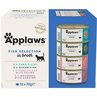 Applaws Canned Cat Food Multipack Fish Selection 12 × 70g - Canned Food for Cats