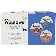 Applaws bowl Cat Pot multipack Fish selection 8 × 60 g - Cat Food in Tray