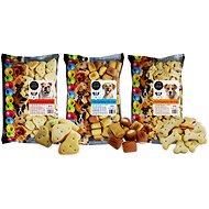 Fine Dog Bakery for Large Breeds of Dogs - 500g Hearts + 500g Rolls + 500g Cubes - Dog Treats