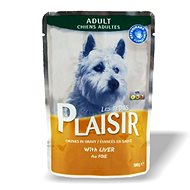 Plaisir Dog Pouches Liver  22 × 100g - Dog Food Pouch