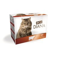 Eco Diana cat kapsičky hovädzie kúsky v omáčke 12× 100 g - Kapsička pre mačky