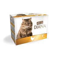 Eco Diana cat kapsičky kuracie kúsky v omáčke 12× 100 g - Kapsička pre mačky