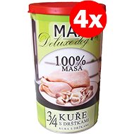 MAX Deluxe 3/4 Chicken with Tripe 1200g, 4 pcs - Canned Dog Food