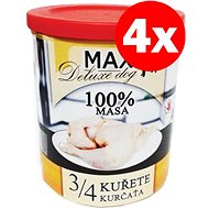 MAX Deluxe 3/4 Chicken 800g, 4 pcs - Canned Dog Food