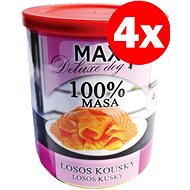MAX Deluxe Salmon Pieces 800g, 4 pcs - Canned Dog Food