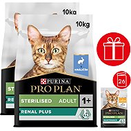 Pro Plan Cat Sterilised Renal Plus with rabbit 2 × 10 kg + Pro Plan Cat Sterilised with chicken 26 × - Cat Kibble
