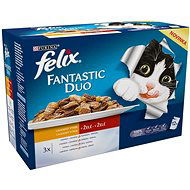 Felix fantastic duo 6 (12× 100 g) – lahodný výber - Kapsička pre mačky