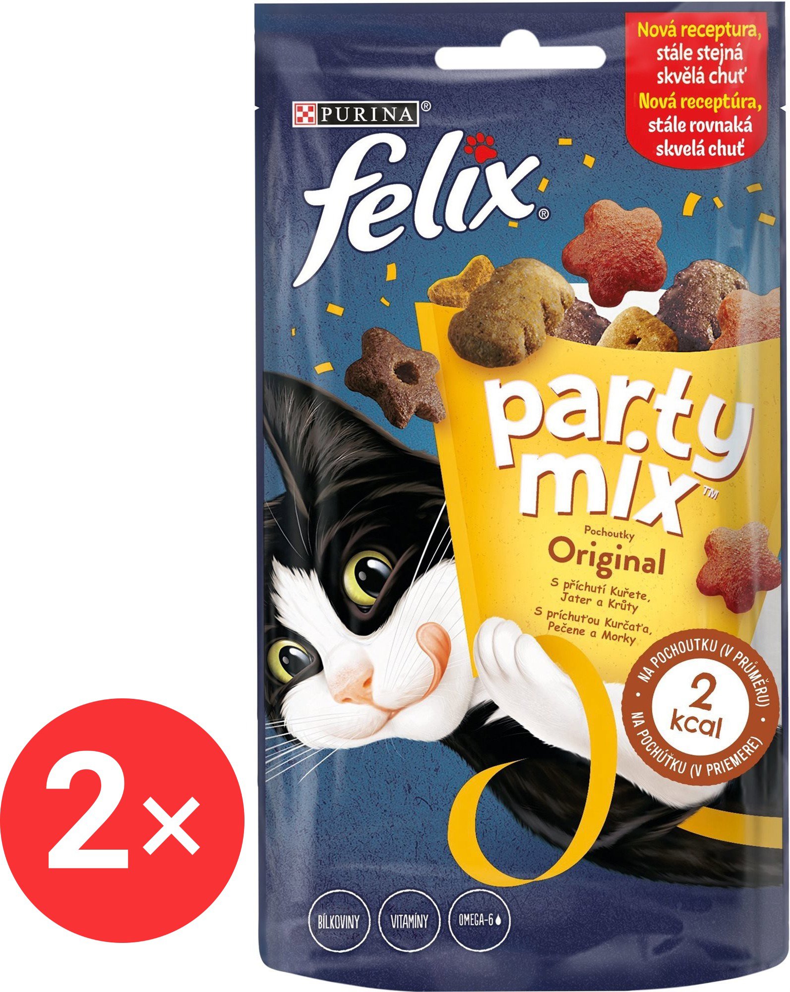 Felix Party Mix Original 2 × 60 g - Cat Treats