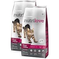 Nutrilove ADULT Cat Fresh Chicken 2 × 8kg - Pet Food Set