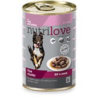 Nutrilove Veal + Turkey in Sauce 415g - Canned Dog Food