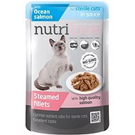 Nutril Stewed Fillets Sterile Salmon in Sauce 85g - Cat Food Pouch