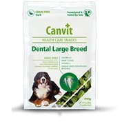 Canvit Snacks Dental Large Breed – Duck 250 g - Maškrty pre psov