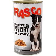 RASCO Konzerva Rasco hydinové kúsky v šťave 1240 g - Konzerva pre psov
