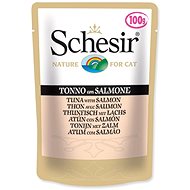 SCHESIR pouch tuna + salmon100g - Cat Food Pouch