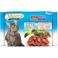 SCHESIR STUZZY Pouches Multipack Cod + Salmon 4x100g - Cat Food Pouch