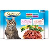 SCHESIR STUZZY Multipack Ham + Beef 4 x 100g - Cat Food Pouch