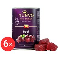Nuevo cat adult canned beef 6 × 400 g - Canned Food for Cats