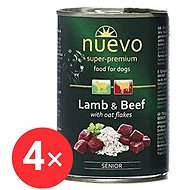 Nuevo dog senior lamb with oatmeal canned 4 × 800 g - Canned Dog Food