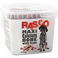 RASCO Pochúťka Rasco kosť kalciová so šunkou 6 cm 570 g - Maškrty pre psov