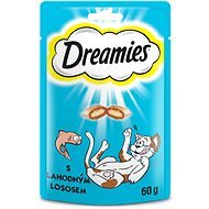 DREAMIES - Pochúťky s lososom, 60 g - Maškrty pre mačky